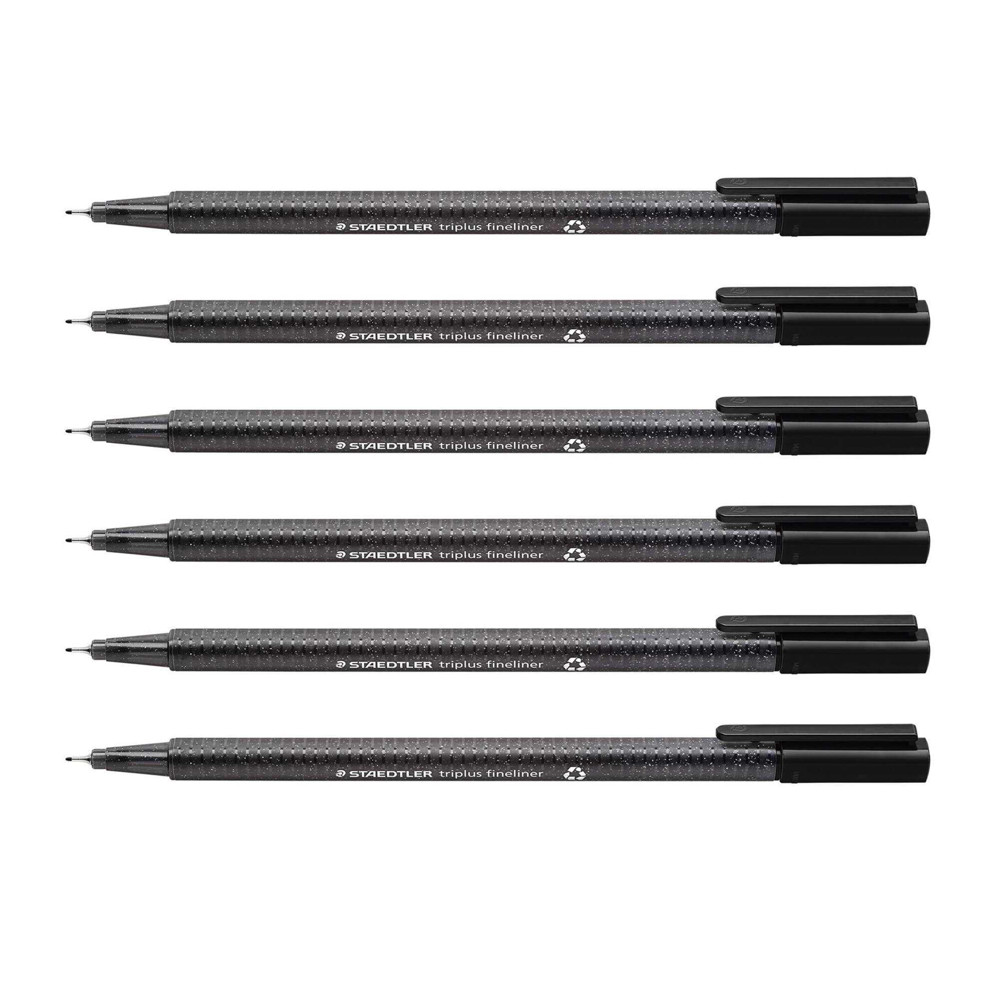 STAEDTLER® Triplus® 0.3mm Black Superfine Fineliner Pens, 6ct.